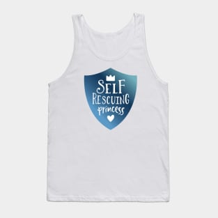 Self Rescuing Princess Geek Girl Tank Top